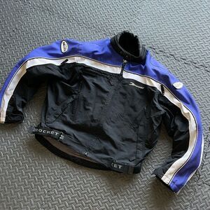 Used worn Joe Rocket Ballistic Series armored padded Motorcycle Riding Jacket XL